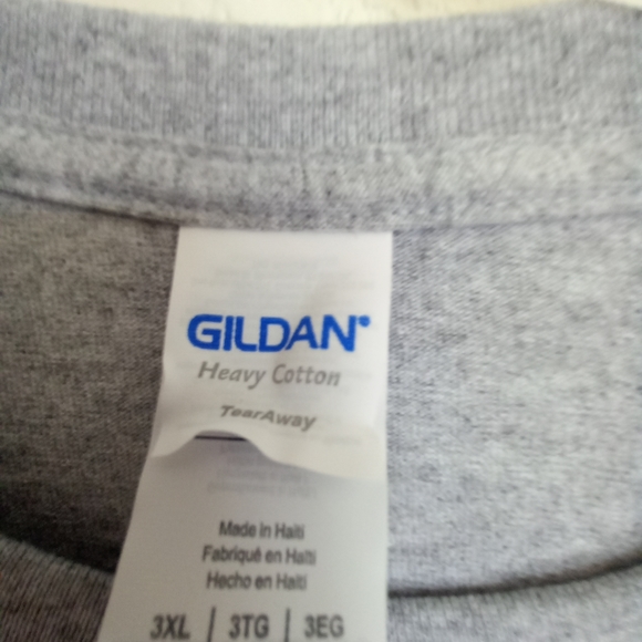 Glidden men's 3x short sleeve t-shirt heavy cotton gray with red GMC on front nw - Picture 4 of 5
